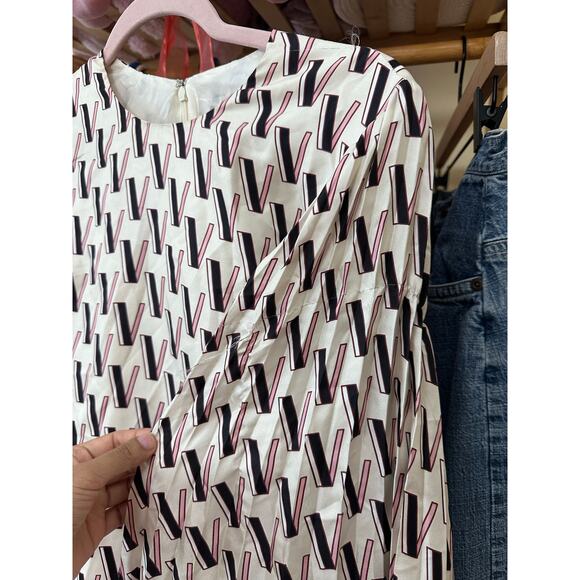 Valentino V‎ Logo Mini Dress Size 42 US 6 Designer Rare - Picture 12 of 16